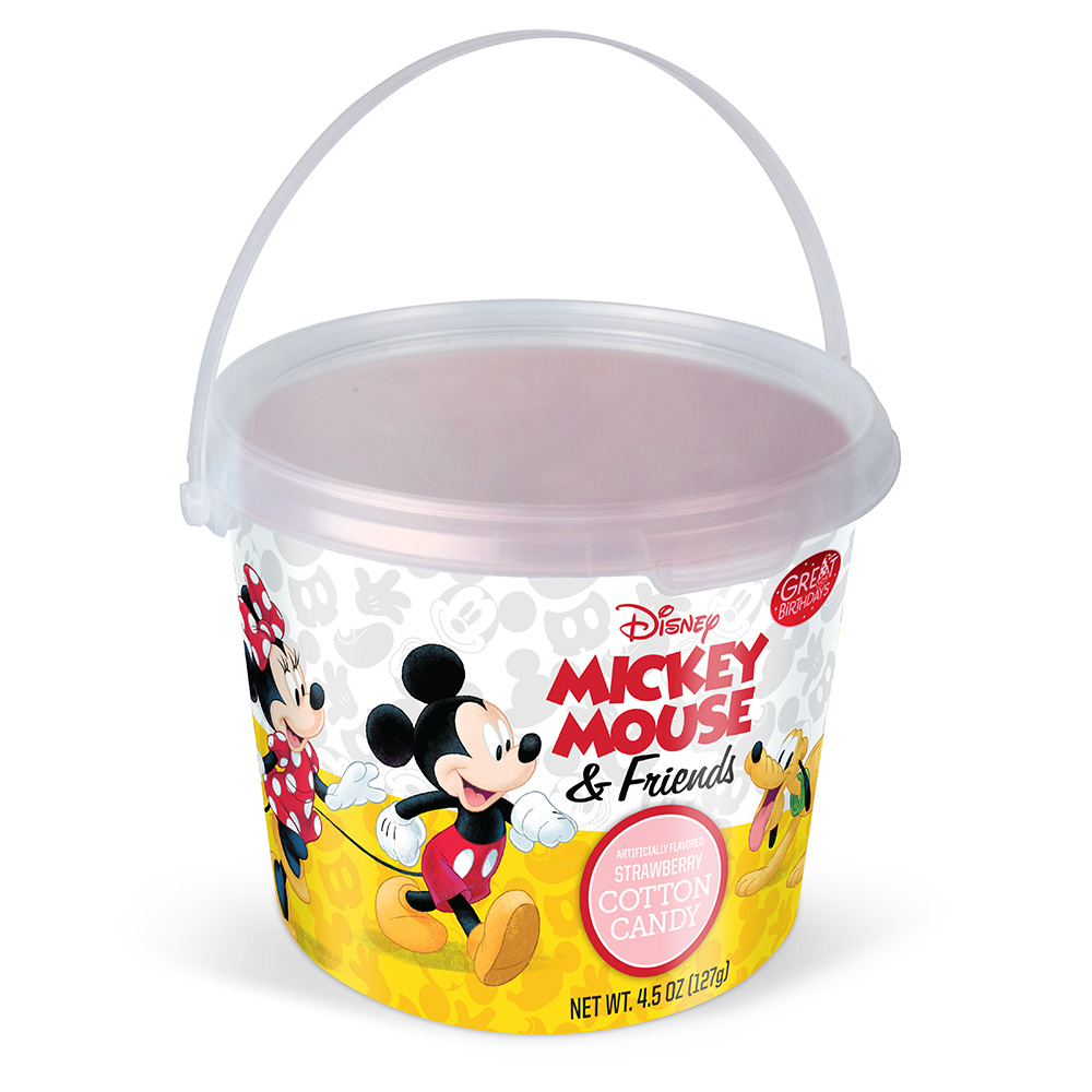 4.5oz Mickey Mouse & Friends Cotton Candy Tub, Strawberry