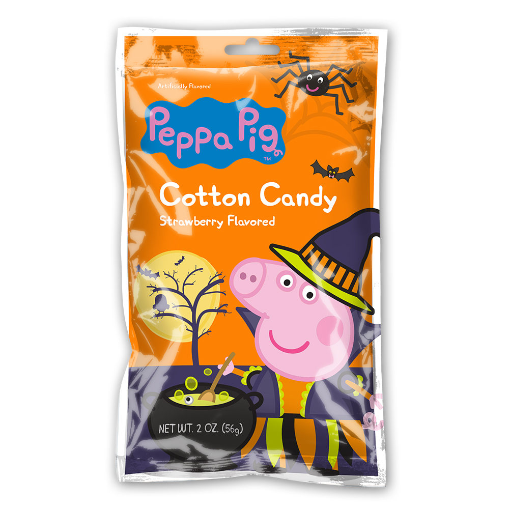 2oz Peppa Pig Halloween Cotton Candy Bags Cut Case