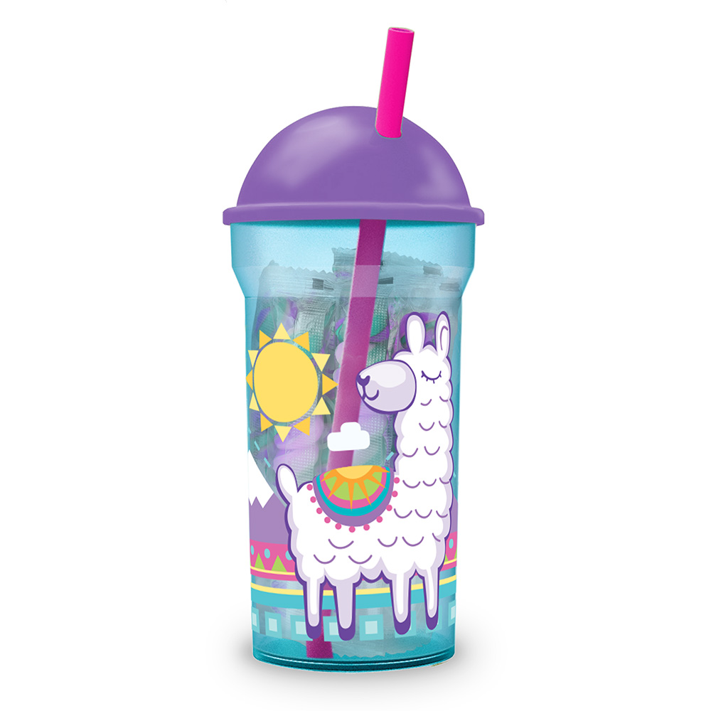 Llama Dome Cup with Swirl Pops 