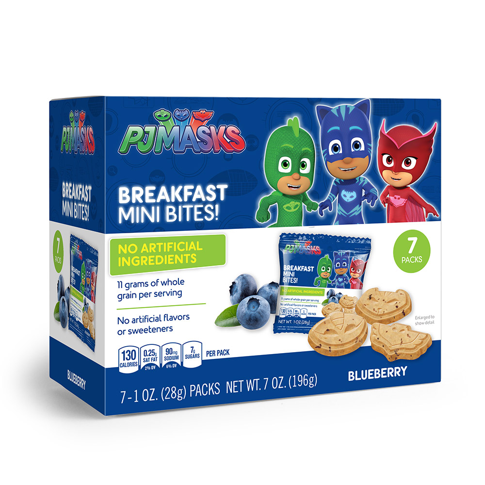 7pk PJ Masks Blueberry Breakfast Bites 