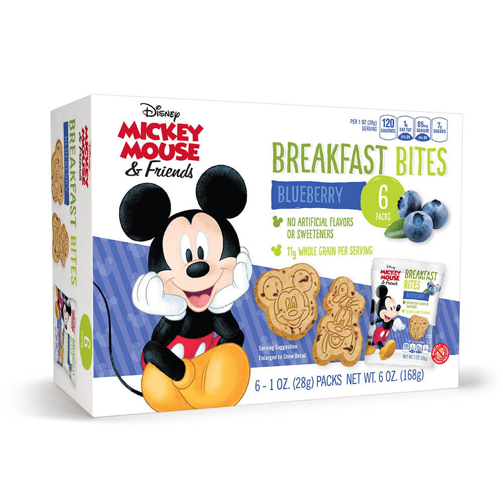 6pk Mickey Mouse & Friends Blueberry Breakfast Bites 