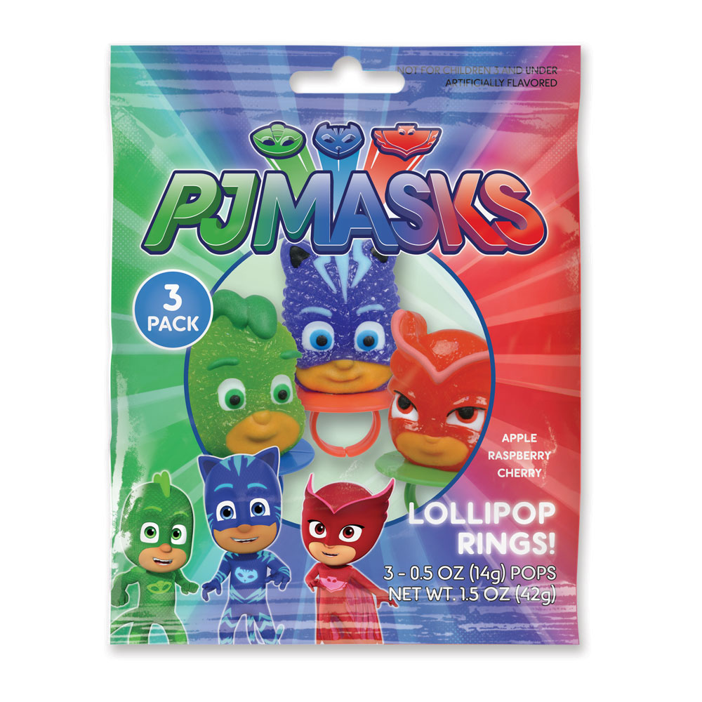 3pk PJ Masks Lollipop Rings