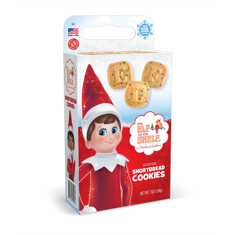 Elf on the Shelf Holiday ABC Shortbread Cookies Cuboid Box