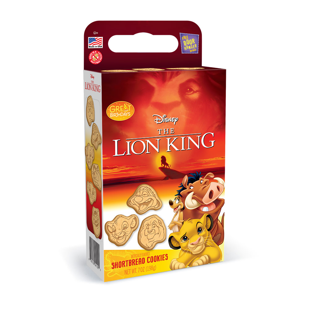 Lion King Shaped Shortbread Cookie Cuboid Box 