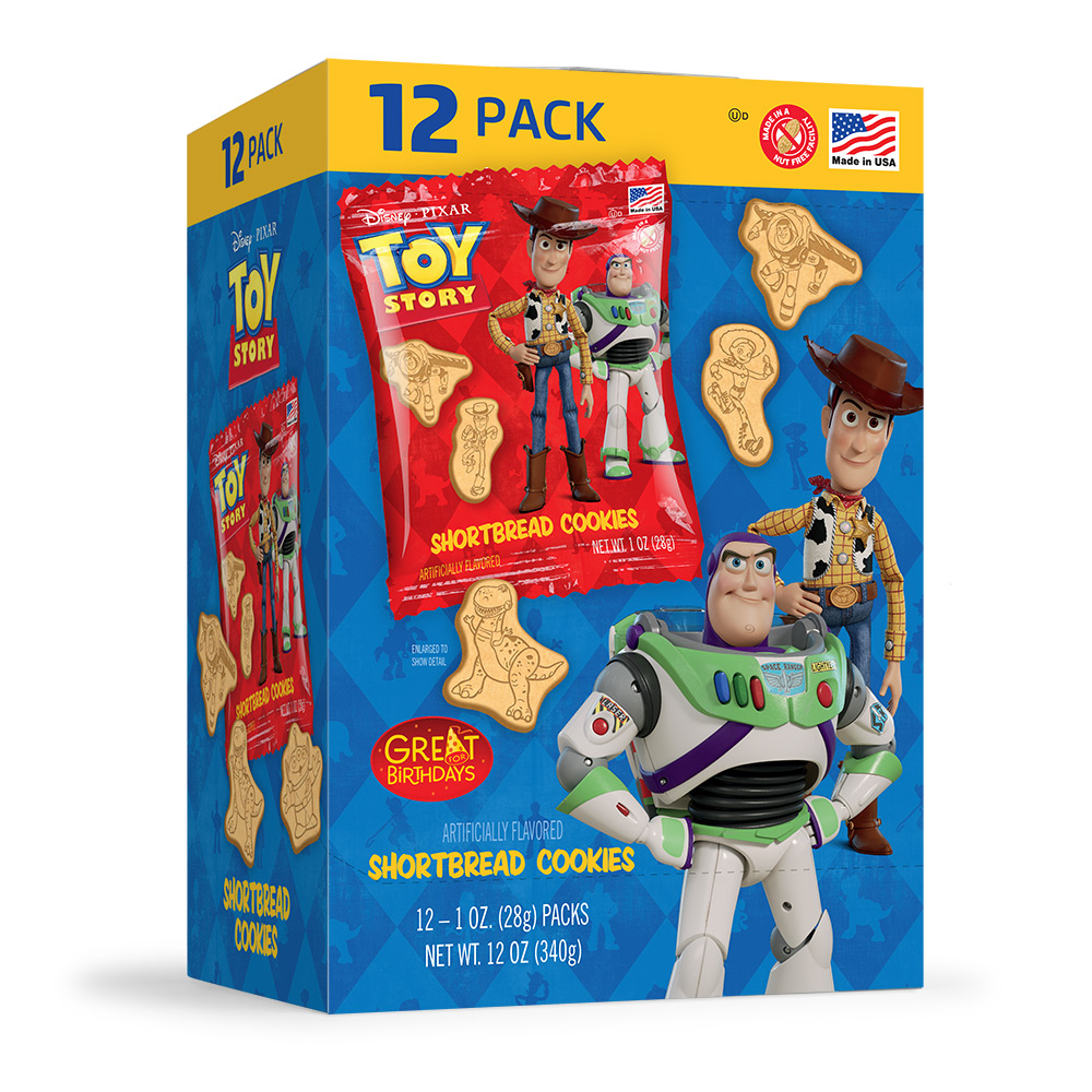 12pk Toy Story Shortbread Cookies