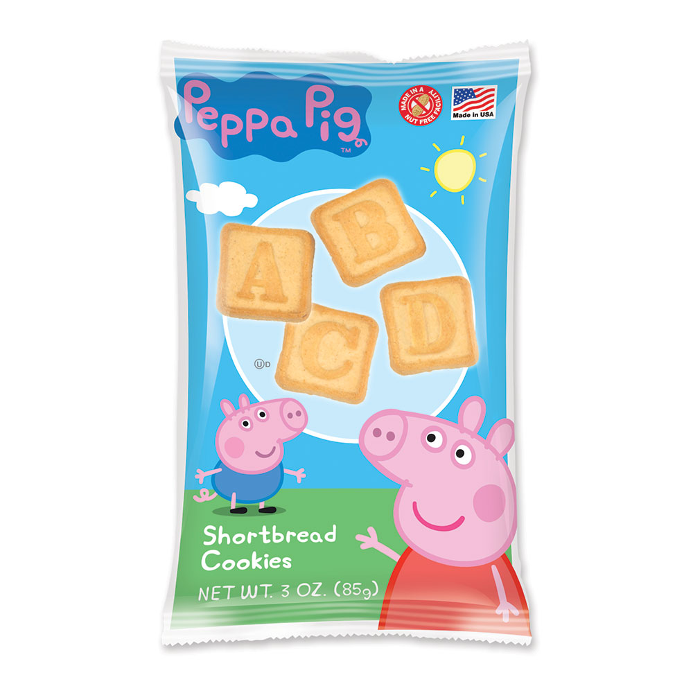 Peppa Pig 3oz ABC Shortbread Cookies Bag