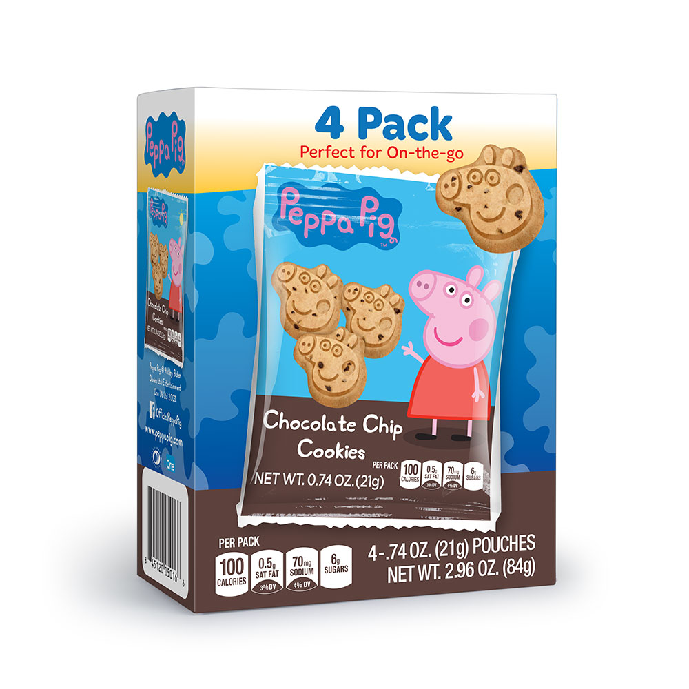 4pk Peppa Pig Chocolate Chip Cookies