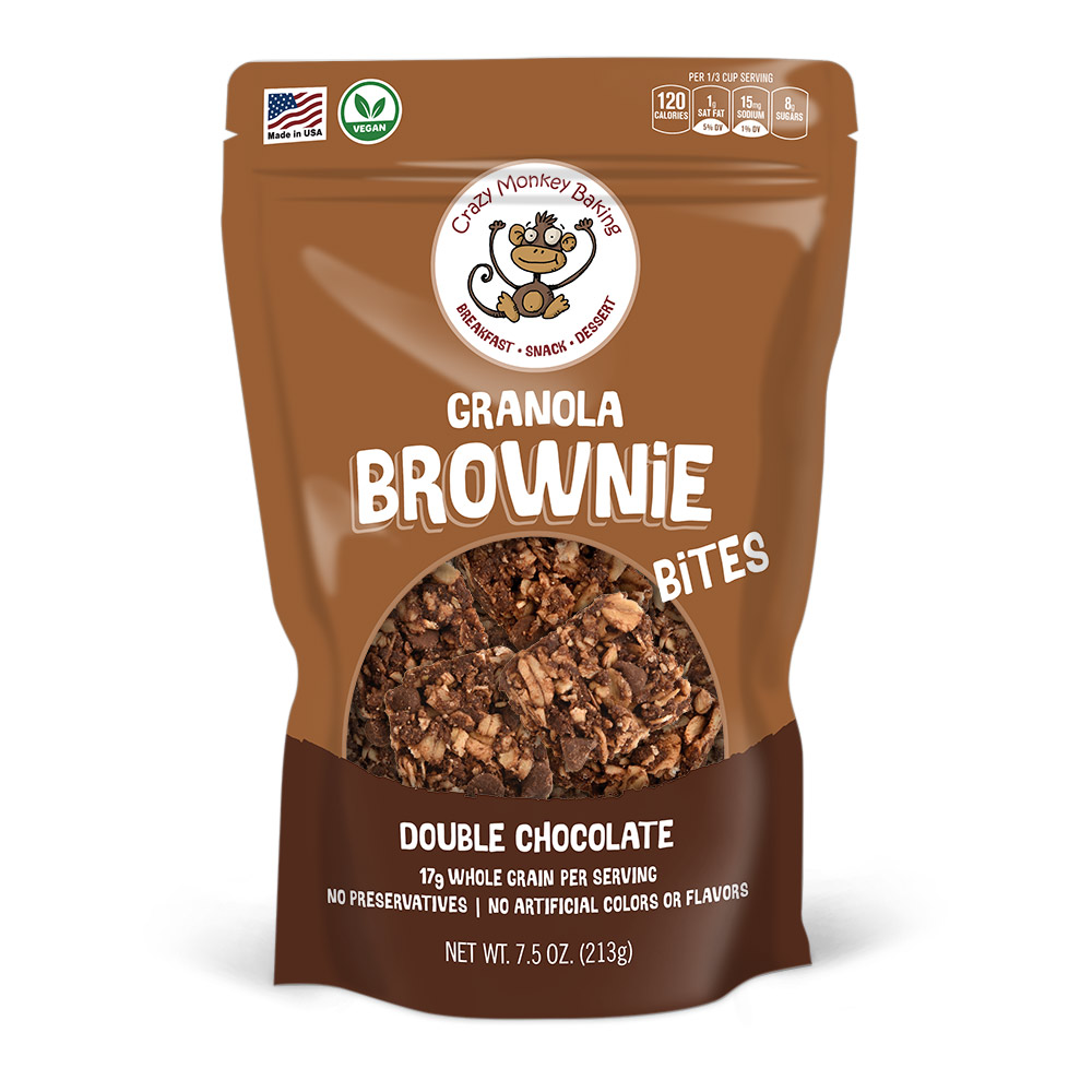 Double Chocolate Granola Brownie Bites