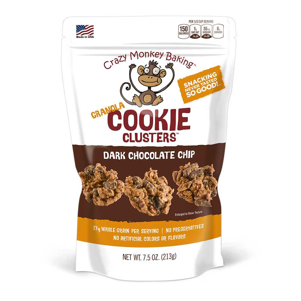 Dark Chocolate Chip Granola Cookie Clusters