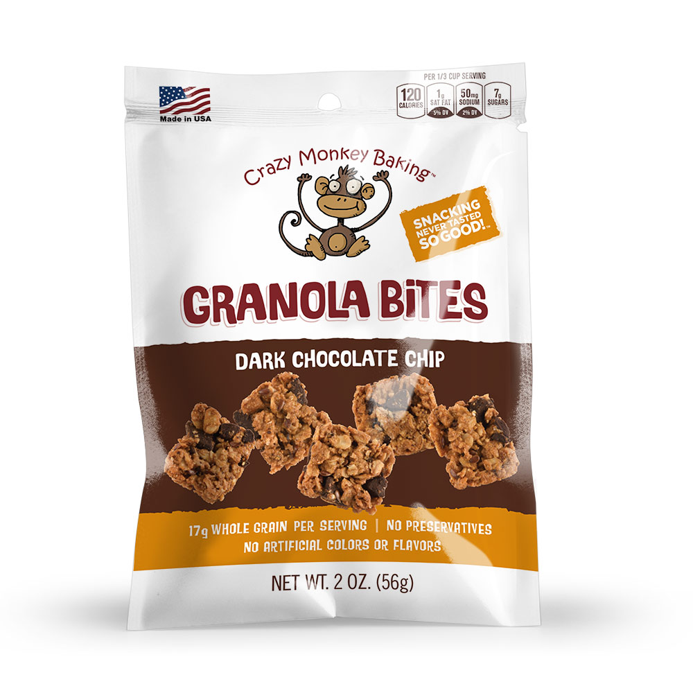 Dark Chocolate Chip Granola Bites